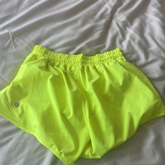 Lululemon hotty hots highlighter yellow like new - Picture 2 of 2
